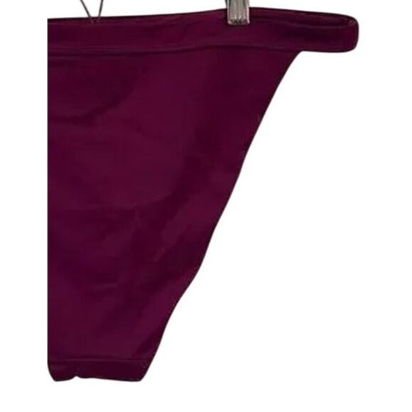 NWT Andie Swim The Caicos Bikini Hipster Bikini Bottom Wide Strap XL Plum #3556 - Picture 7 of 15